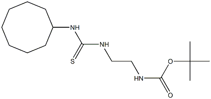 tert-butyl N-(2-{[(cyclooctylamino)carbothioyl]amino}ethyl)carbamate,,结构式