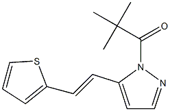  2,2-dimethyl-1-{5-[2-(2-thienyl)vinyl]-1H-pyrazol-1-yl}propan-1-one