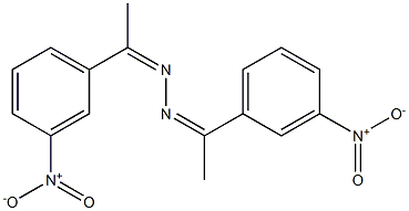 1,2-di[1-(3-nitrophenyl)ethylidene]hydrazine,,结构式