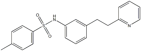 N1-{3-[2-(2-pyridyl)ethyl]phenyl}-4-methylbenzene-1-sulfonamide