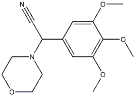 2-morpholino-2-(3,4,5-trimethoxyphenyl)acetonitrile Struktur