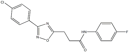  N1-(4-fluorophenyl)-3-[3-(4-chlorophenyl)-1,2,4-oxadiazol-5-yl]propanamide