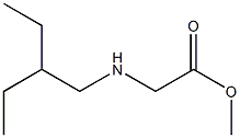 methyl [(2-ethylbutyl)amino]acetate Structure