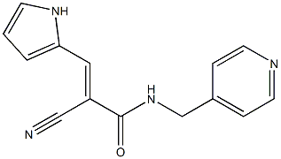 N1-(4-pyridylmethyl)-2-cyano-3-(1H-pyrrol-2-yl)acrylamide Structure