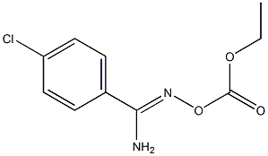 4-chloro-N'-[(ethoxycarbonyl)oxy]benzenecarboximidamide 结构式