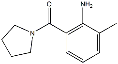 2-methyl-6-(pyrrolidin-1-ylcarbonyl)aniline 结构式