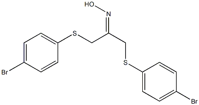 1,3-bis[(4-bromophenyl)sulfanyl]acetone oxime Structure