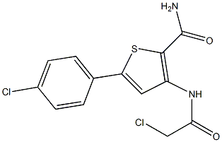 3-[(2-chloroacetyl)amino]-5-(4-chlorophenyl)thiophene-2-carboxamide