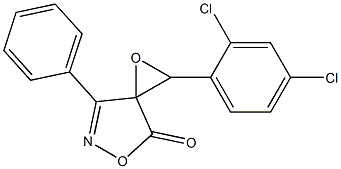 2-(2,4-dichlorophenyl)-7-phenyl-1,5-dioxa-6-azaspiro[2.4]hept-6-en-4-one,,结构式