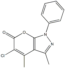 5-chloro-3,4-dimethyl-1-phenyl-1,6-dihydropyrano[2,3-c]pyrazol-6-one