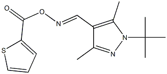 1-(tert-butyl)-3,5-dimethyl-4-({[(2-thienylcarbonyl)oxy]imino}methyl)-1H-pyrazole|