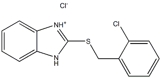 2-[(2-chlorobenzyl)thio]-3H-benzo[d]imidazol-1-ium chloride Structure