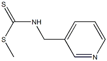 methyl N-(3-pyridinylmethyl)carbamodithioate,,结构式