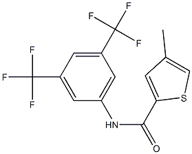 N2-[3,5-di(trifluoromethyl)phenyl]-4-methylthiophene-2-carboxamide Structure