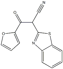 2-(1,3-benzothiazol-2-yl)-3-(2-furyl)-3-oxopropanenitrile Structure