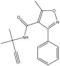  N4-(1,1-dimethyl-2-propynyl)-5-methyl-3-phenyl-4-isoxazolecarboxamide