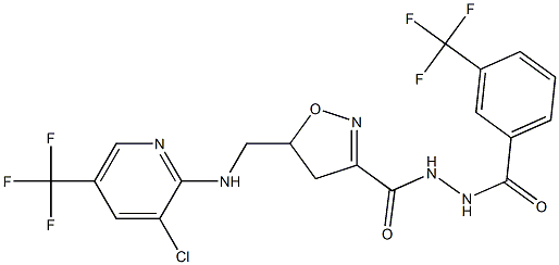 5-({[3-chloro-5-(trifluoromethyl)-2-pyridinyl]amino}methyl)-N'-[3-(trifluoromethyl)benzoyl]-4,5-dihydro-3-isoxazolecarbohydrazide