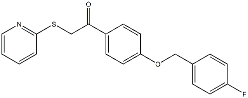 1-{4-[(4-fluorobenzyl)oxy]phenyl}-2-(2-pyridylthio)ethan-1-one