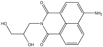 6-amino-2-(2,3-dihydroxypropyl)-1H-benzo[de]isoquinoline-1,3(2H)-dione Structure