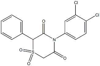  4-(3,4-dichlorophenyl)-2-phenyl-1lambda~6~,4-thiazinane-1,1,3,5-tetraone