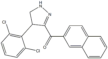 [4-(2,6-dichlorophenyl)-4,5-dihydro-1H-pyrazol-3-yl](2-naphthyl)methanone