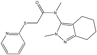  N1-methyl-N1-(2-methyl-4,5,6,7-tetrahydro-2H-indazol-3-yl)-2-(2-pyridylthio)acetamide