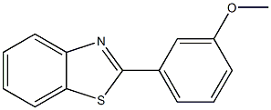 2-(3-methoxyphenyl)-1,3-benzothiazole,,结构式