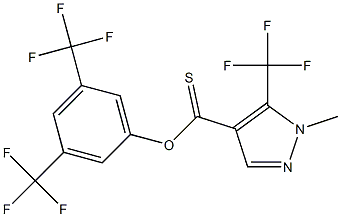 3,5-di(trifluoromethyl)phenyl 1-methyl-5-(trifluoromethyl)-1H-pyrazole-4-carbothioate