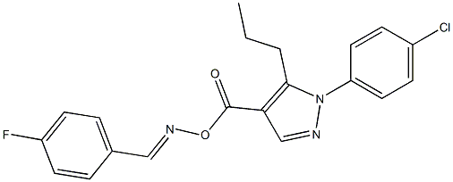  1-(4-chlorophenyl)-4-[({[(4-fluorophenyl)methylene]amino}oxy)carbonyl]-5-propyl-1H-pyrazole