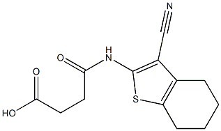 4-[(3-cyano-4,5,6,7-tetrahydrobenzo[b]thiophen-2-yl)amino]-4-oxobutanoic acid