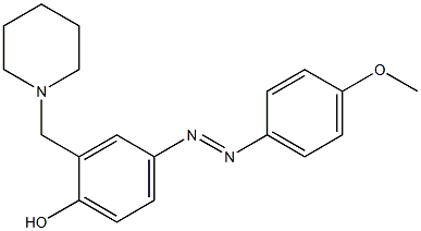  4-[2-(4-methoxyphenyl)diaz-1-enyl]-2-(piperidinomethyl)phenol