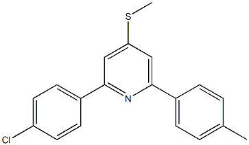 2-(4-chlorophenyl)-6-(4-methylphenyl)-4-(methylthio)pyridine Structure