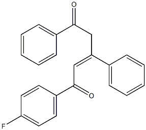 1-(4-fluorophenyl)-3,5-diphenylpent-2-ene-1,5-dione|