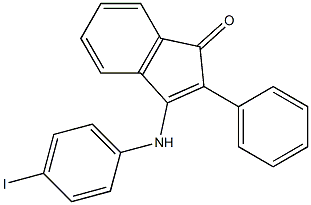 3-(4-iodoanilino)-2-phenyl-1H-inden-1-one Structure