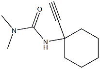 N'-(1-ethynylcyclohexyl)-N,N-dimethylurea 结构式