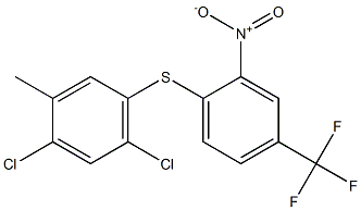  1,5-dichloro-2-methyl-4-{[2-nitro-4-(trifluoromethyl)phenyl]thio}benzene