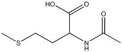 2-(acetylamino)-4-(methylthio)butanoic acid Struktur