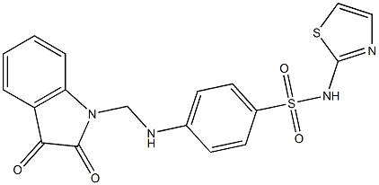  N1-(1,3-thiazol-2-yl)-4-{[(2,3-dioxo-2,3-dihydro-1H-indol-1-yl)methyl]amino}benzene-1-sulfonamide