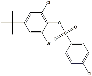  2-bromo-4-(tert-butyl)-6-chlorophenyl 4-chlorobenzene-1-sulfonate