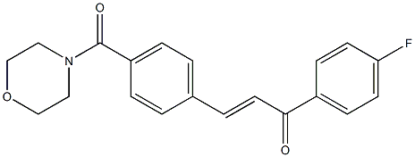 (E)-1-(4-fluorophenyl)-3-[4-(morpholinocarbonyl)phenyl]-2-propen-1-one