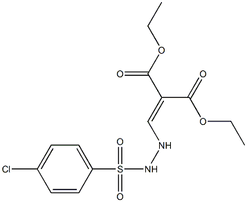 diethyl 2-({2-[(4-chlorophenyl)sulfonyl]hydrazino}methylidene)malonate