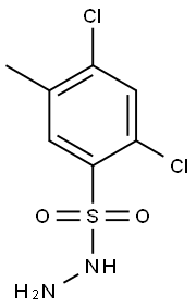 2,4-dichloro-5-methylbenzene-1-sulfonohydrazide Structure