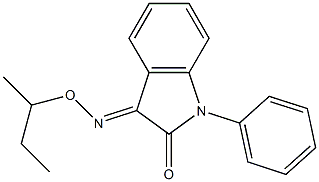 1-phenyl-1H-indole-2,3-dione 3-[O-(sec-butyl)oxime] Struktur
