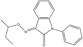 1-phenyl-1H-indole-2,3-dione 3-[O-(sec-butyl)oxime] Structure