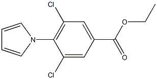 ethyl 3,5-dichloro-4-(1H-pyrrol-1-yl)benzoate,,结构式