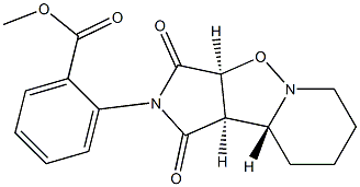methyl 2-[(3aS,9aR,9bR)-1,3-dioxooctahydropyrrolo[3',4':4,5]isoxazolo[2,3-a]pyridin-2(1H)-yl]benzenecarboxylate Struktur
