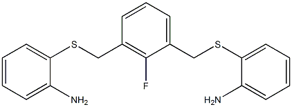 2-[(3-{[(2-aminophenyl)thio]methyl}-2-fluorobenzyl)thio]aniline Structure