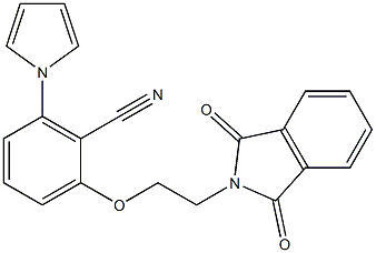 2-[2-(1,3-dioxo-1,3-dihydro-2H-isoindol-2-yl)ethoxy]-6-(1H-pyrrol-1-yl)benzenecarbonitrile Structure