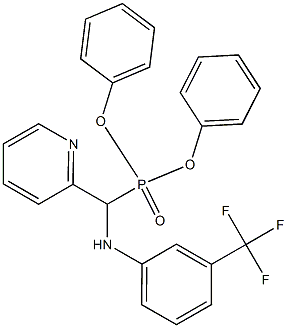 N1-[(diphenylphosphoryl)(2-pyridyl)methyl]-3-(trifluoromethyl)aniline,,结构式