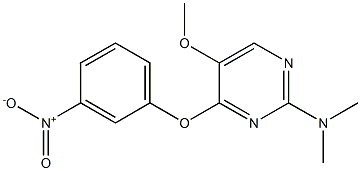  N-[5-methoxy-4-(3-nitrophenoxy)-2-pyrimidinyl]-N,N-dimethylamine